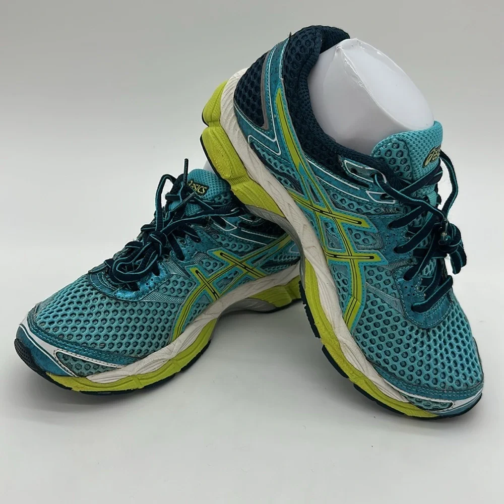 Asics Gel-Cumulus 16 Women's Shoes Athletic Walking Running Gym Blue Green Size7
